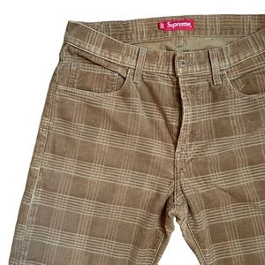 Supreme Corduroy Plaid Pants
